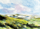 Beyond the Dunes - Canvas | Mixed Media by Jenny Partrite. Item made of canvas