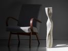 Sculptural Tall Floor Vase, Interior Accent | Sculptures by Donatas Žukauskas. Item made of cement & paper compatible with minimalism and contemporary style