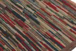 Vintage Turkish Burdur Rug with Polychromatic Striae pattern | Area Rug in Rugs by Rug and Kilim