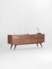 Sideboard, credenza, dresser, commode - made of black walnut | Storage by Mo Woodwork | Stalowa Wola in Stalowa Wola. Item made of walnut works with minimalism & mid century modern style