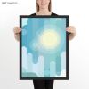 Partly Cloudy Art Print | Prints by Michael Grace & Co.. Item composed of paper