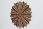 Starburst Reclaimed Wood Wall Art-Ruby: 32"Dia | Wall Sculpture in Wall Hangings by Craig Forget. Item works with mid century modern & contemporary style