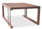 Industrial Coffee Table | Tables by Blak Haus Furniture. Item made of walnut with steel
