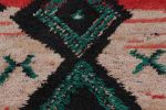 Vintage Mid-Century Moroccan Geometric Diamond Red Green | Area Rug in Rugs by Rug and Kilim