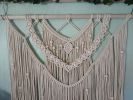 Beaded Boho Macrame Wall Hanging | Wall Hangings by Desert Indulgence. Item composed of wood and cotton in boho style