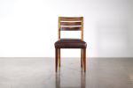 Exotic Wood and Leather Side Chair from Costantini, Renzo. | Dining Chair in Chairs by Costantini Design. Item made of wood with fabric