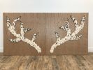 Antlers | Wall Sculpture in Wall Hangings by Sarah Zarrabi. Item composed of oak wood & ceramic compatible with modern and rustic style