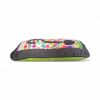 hand-embroidered needlepoint HUH? original pillow, OOAK | Pillows by Mommani Threads. Item composed of wool in contemporary or eclectic & maximalism style