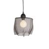 Pendant Light, Small, "Lanny" #1  8"X8" Steel Wire Mesh | Pendants by Anne Lindsay Studio. Item composed of steel in contemporary or industrial style