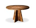 Single Pedestal Argentine Rosewood Round Table by Costantini | Dining Table in Tables by Costantini Designñ. Item composed of wood