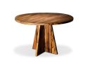 Single Pedestal Argentine Rosewood Round Table by Costantini | Dining Table in Tables by Costantini Design. Item composed of wood