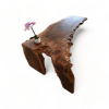 Walnut Burl Live Edge Waterfall Large Desk | Tables by Lumberlust Designs. Item composed of walnut in contemporary or eclectic & maximalism style