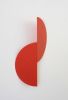 Two Fold Wall Hanging in Red | Wall Sculpture in Wall Hangings by Circle & Line. Item composed of metal