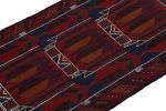Rug & Kilim's Baluch Afghan rug in Red, Blue, Brown Tribal | Area Rug in Rugs by Rug and Kilim