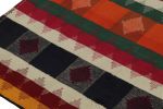 Vintage Afghani tribal Kilim rug, with Geometric patterns | Area Rug in Rugs by Rug and Kilim