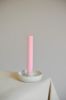 Candle Dish – White On Speckled – Made To Order | Candle Holder in Decorative Objects by Elizabeth Bell Ceramics. Item composed of stoneware