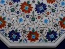 white marble table, coffee table, end table, tabletop | Tables by Innovative Home Decors. Item made of marble works with country & farmhouse & art deco style