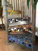 Mexican Spiral - tile mosaic covered metal staircase | Art & Wall Decor by Rochelle Rose Schueler - Wild Rose Artworks LLC. Item made of ceramic