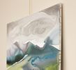 Mountainscape No. 5 : Original Watercolor Painting on Canvas | Paintings by Elizabeth Becker. Item made of canvas works with minimalism & contemporary style
