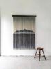 Morning Haze #2 | Macrame Wall Hanging in Wall Hangings by Kat | Home Studio. Item composed of oak wood and wool in minimalism or contemporary style