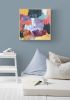 White Fence | Oil And Acrylic Painting in Paintings by Simona Gocan. Item made of canvas with synthetic