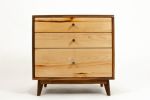 The Hiro | Dresser in Storage by Curly Woods. Item made of oak wood works with mid century modern style