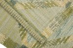 Rug & Kilim’s Scandinavian Square Rug in Blue and Green | Area Rug in Rugs by Rug and Kilim