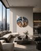 Ombré Steel Waterfall Wall Sculpture — Nitush Aroosh | Wall Hangings by Nitush Aroosh | Mumbai, India in Mumbai. Item composed of steel in contemporary or eclectic & maximalism style