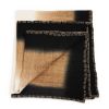 Siro Brown And White Ombre Textured Throw | Linens & Bedding by Studio Variously. Item works with contemporary & modern style