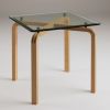 CURVEiture Square Side Table | Tables by Carol Jackson Furniture. Item composed of wood & glass compatible with minimalism and contemporary style