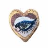 Haricot Vert x Mommani Threads VELVET HEARTFELT GLIMPSE | Pillow in Pillows by Mommani Threads. Item made of wool compatible with boho and contemporary style