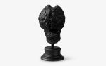 Mercurius Hermes Bust Compressed Marble Powder in Black | Sculptures by LAGU. Item made of marble