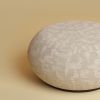 Smoked Oak Pouf - KUNA by Lebanto | Pillows by Lebanto. Item made of oak wood with fabric works with minimalism & contemporary style