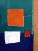 Black, red and pink composition | Oil And Acrylic Painting in Paintings by Luis Medina. Item made of paper compatible with minimalism and contemporary style