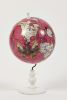 “World Map Globe Bright Pink Small” | Ornament in Decorative Objects by Kristjana S Williams. Item made of wood with synthetic