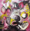 Pinkhaze | Oil And Acrylic Painting in Paintings by Natalie Reynolds Contemporary Art. Item composed of canvas and synthetic
