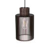 Wooden Ceiling lamp - NILS 300 BLACK | Pendants by ANEKOdesign. Item composed of wood