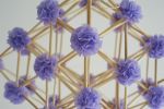 Geometric Paper Chandelier / Mobile "HARMONY" | Sculptures by Paula Hartmann. Item composed of paper and fiber