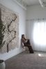 Organic Modern Woven Wall Art – Customizable Design- "Yaima" | Tapestry in Wall Hangings by Rebecca Whitaker Art. Item composed of wood and cotton in boho or japandi style
