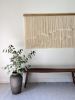 Natural Look | Tapestry in Wall Hangings by Kat | Home Studio. Item composed of oak wood and wool in boho or minimalism style