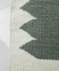 Handwoven Wool Green Stair Runner | Runner Rug in Rugs by Evergreen Carpets. Item composed of wool compatible with boho and minimalism style