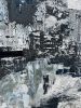 "filling the void" (sold) | Oil And Acrylic Painting in Paintings by VISCERAL HOME STUDIO. Item composed of wood & canvas compatible with boho and japandi style