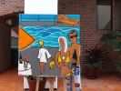 Key Largo Retreat | Oil And Acrylic Painting in Paintings by Robin Hiers | Private Residence, Key Largo in Key Largo. Item made of canvas & synthetic