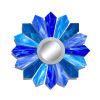 "Sunburst AH" Glass and Metal Wall Art Sculpture/Mirror | Wall Sculpture in Wall Hangings by Karo Studios. Item made of metal with glass