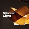 Blume Stativ -Pendant Light-Wood Veneer Lamp Manually | Pendants by Traum - Wood Lighting | LA OLIVIA HOTEL BOUTIQUE & SPA in La Falda