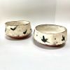 Decorative Red Clay Bowl with Brushstrokes #2 | Dinnerware by cursive m ceramics. Item made of ceramic