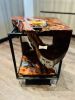Sculptural Redwood Burl Side Table with Acrylic Feet | Tables by DapperwoodSF. Item made of wood works with mid century modern & contemporary style