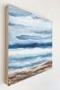 Past. Present | Mixed Media in Paintings by Rhonda Deland. Item made of birch wood works with contemporary & coastal style