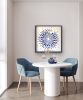 Into The Blue | Wall Sculpture in Wall Hangings by Lorna Doyan. Item made of metal with paper works with minimalism & contemporary style