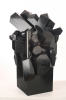 Black Quartz | Sculptures by Chloe Hedden | AC Hotel by Marriott Dallas Frisco in Frisco. Item composed of wood